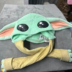 Green Baby Yoda Hat with Ears